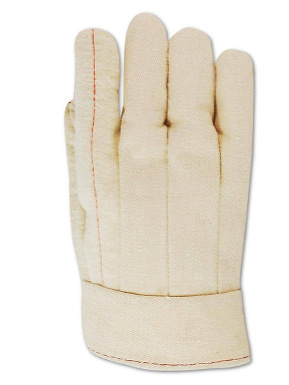 MAGID Cotton Heater Beater 20 oz. Hot Mill Work Gloves, 12 Pairs, Size 9/Large, 2” Band Top Cuff, Off-White, 97BT