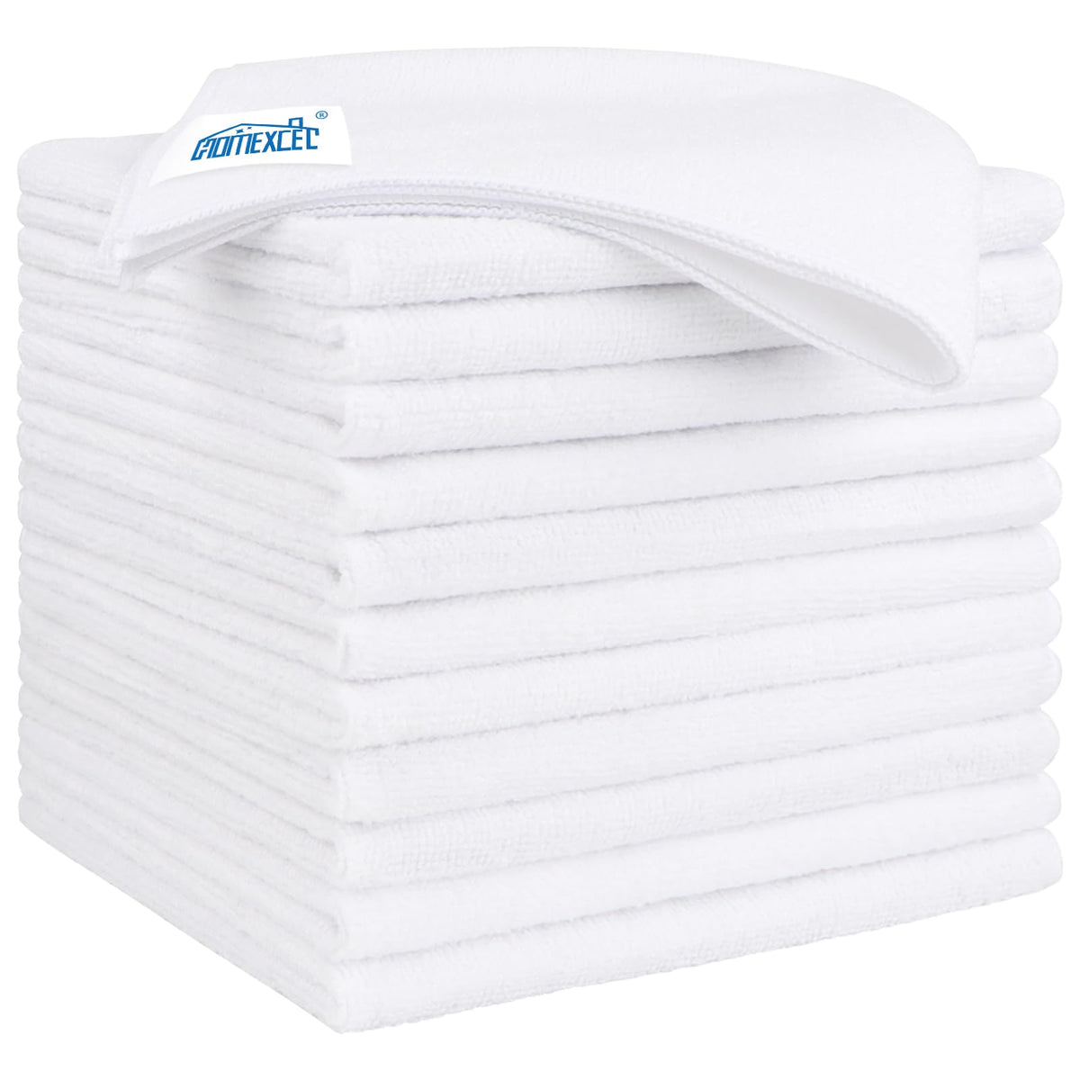 HOMEXCEL Black Microfiber Cleaning Cloth 12 Pack, 12.5 x 12.5 inch Microfiber Towels for Cars, Ultra Absorbent Car Washing Cloth, Lint Free Streak Free Cleaning Rags for Car, Kitchen, and Window