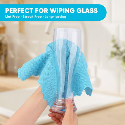 Orighty Microfiber Cleaning Cloth - 24 Pack, Cleaning Rags 12x11 inch