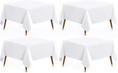 Utopia Kitchen Rectangle Table Cloth 1 Pack [90x132 Inches, White]