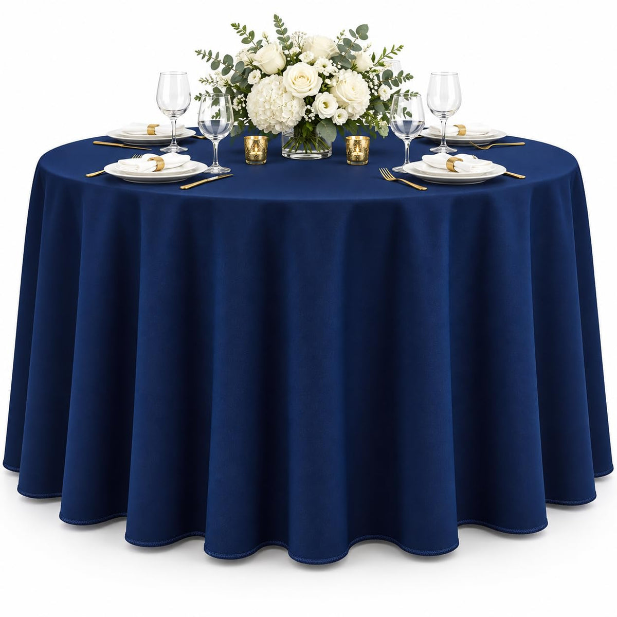 AK TRADING CO. 60 x 102-Inch Rectangular Polyester Tablecloth - Made in USA - Wrinkle-Resistant, Flame Retardant, Durable Party Table Cover, Banquet Tablecloth, Wedding Table Cover - Orange