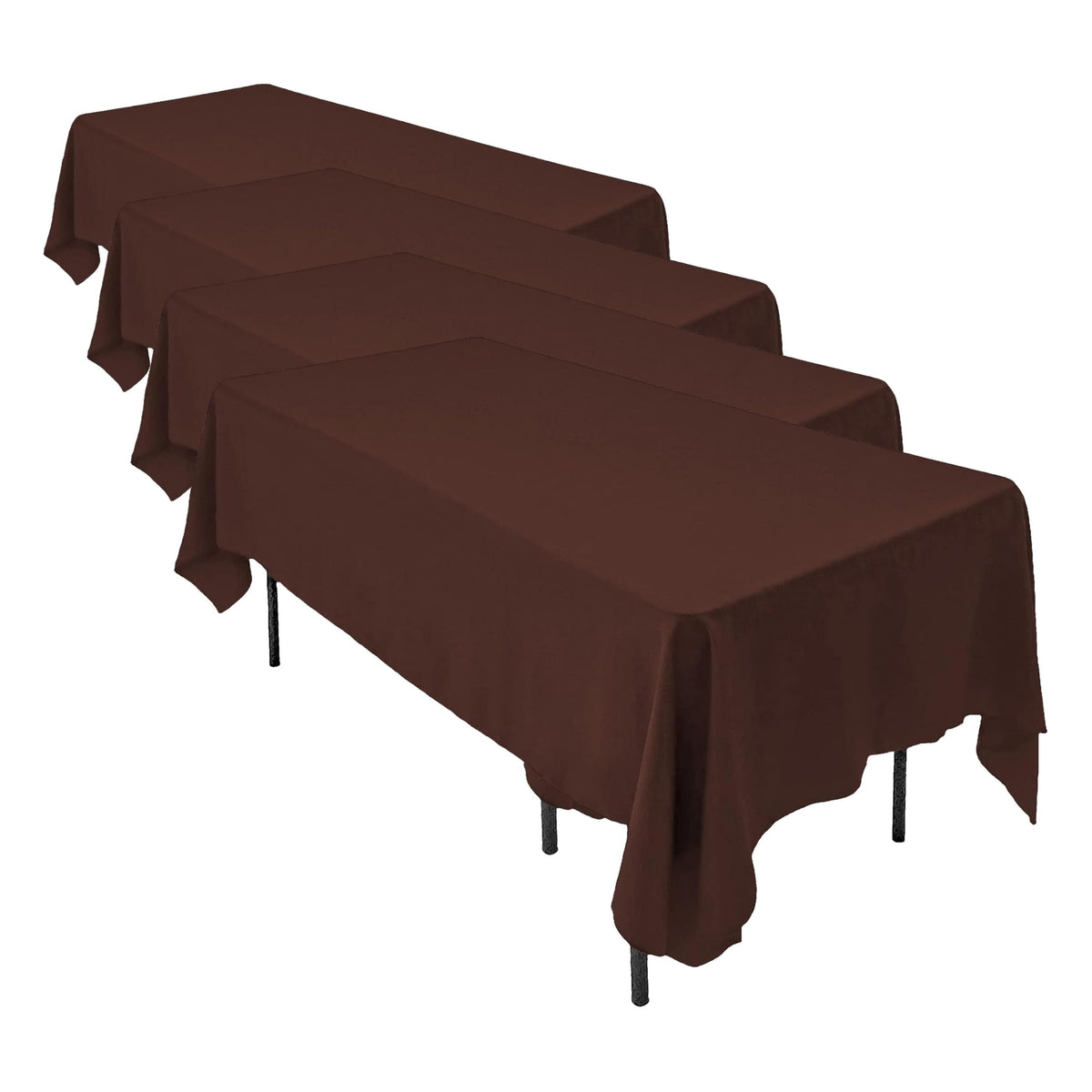 AK TRADING CO. 60 x 102-Inch Rectangular Polyester Tablecloth - Made in USA - Wrinkle-Resistant, Flame Retardant, Durable Party Table Cover, Banquet Tablecloth, Wedding Table Cover - Orange