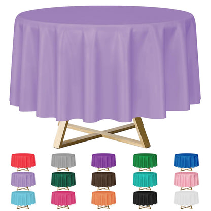YSYJ 12 Pack Beige 54 x 108 Inch Disposable Plastic Tablecloths Rectangular Table Cloth Plastic Table Cover for Parties