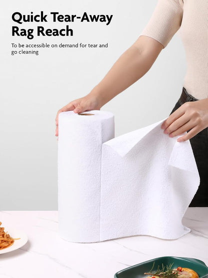 Fantasticlean Microfiber Cleaning Cloth Roll- 40 Sheets, 12" x 12" (White)
