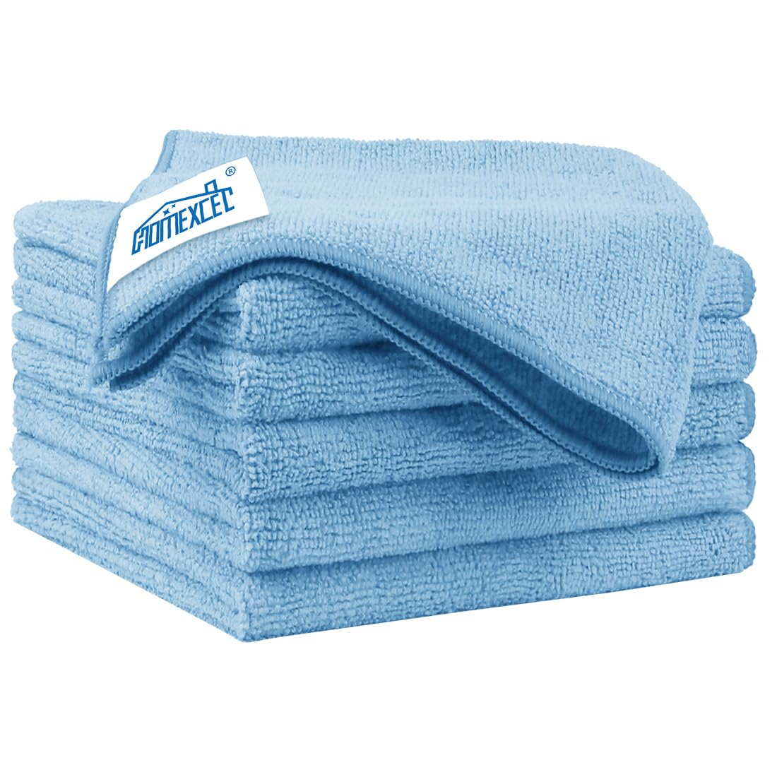 HOMEXCEL Black Microfiber Cleaning Cloth 12 Pack, 12.5 x 12.5 inch Microfiber Towels for Cars, Ultra Absorbent Car Washing Cloth, Lint Free Streak Free Cleaning Rags for Car, Kitchen, and Window