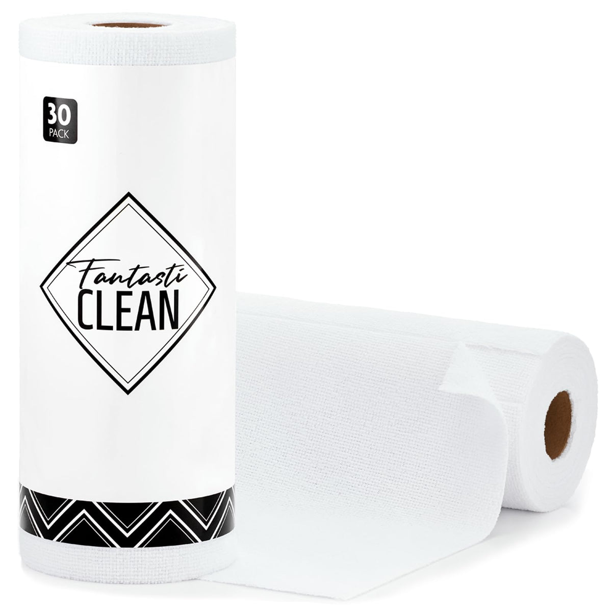 Fantasticlean Microfiber Cleaning Cloth Roll -75 Pack, 12" x 12" (Pink)