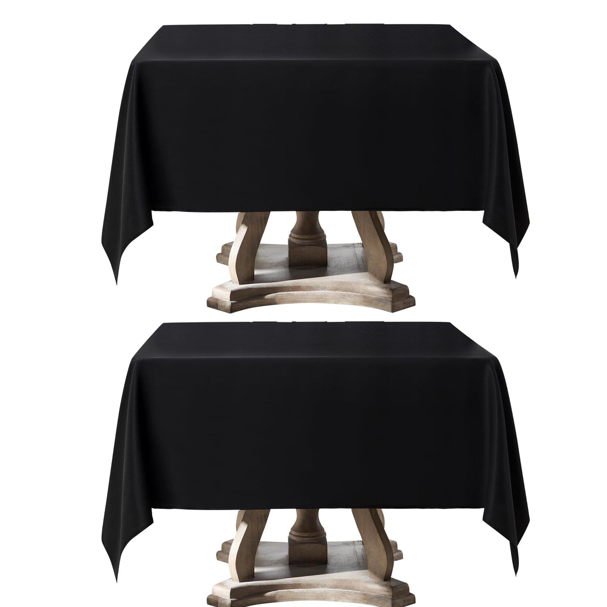 6 Pack Ivory Rectangle Tablecloths 60x120 Inch for 8ft Tables