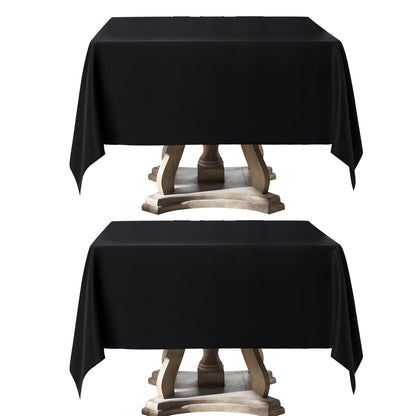 6 Pack Ivory Rectangle Tablecloths 60x120 Inch for 8ft Tables