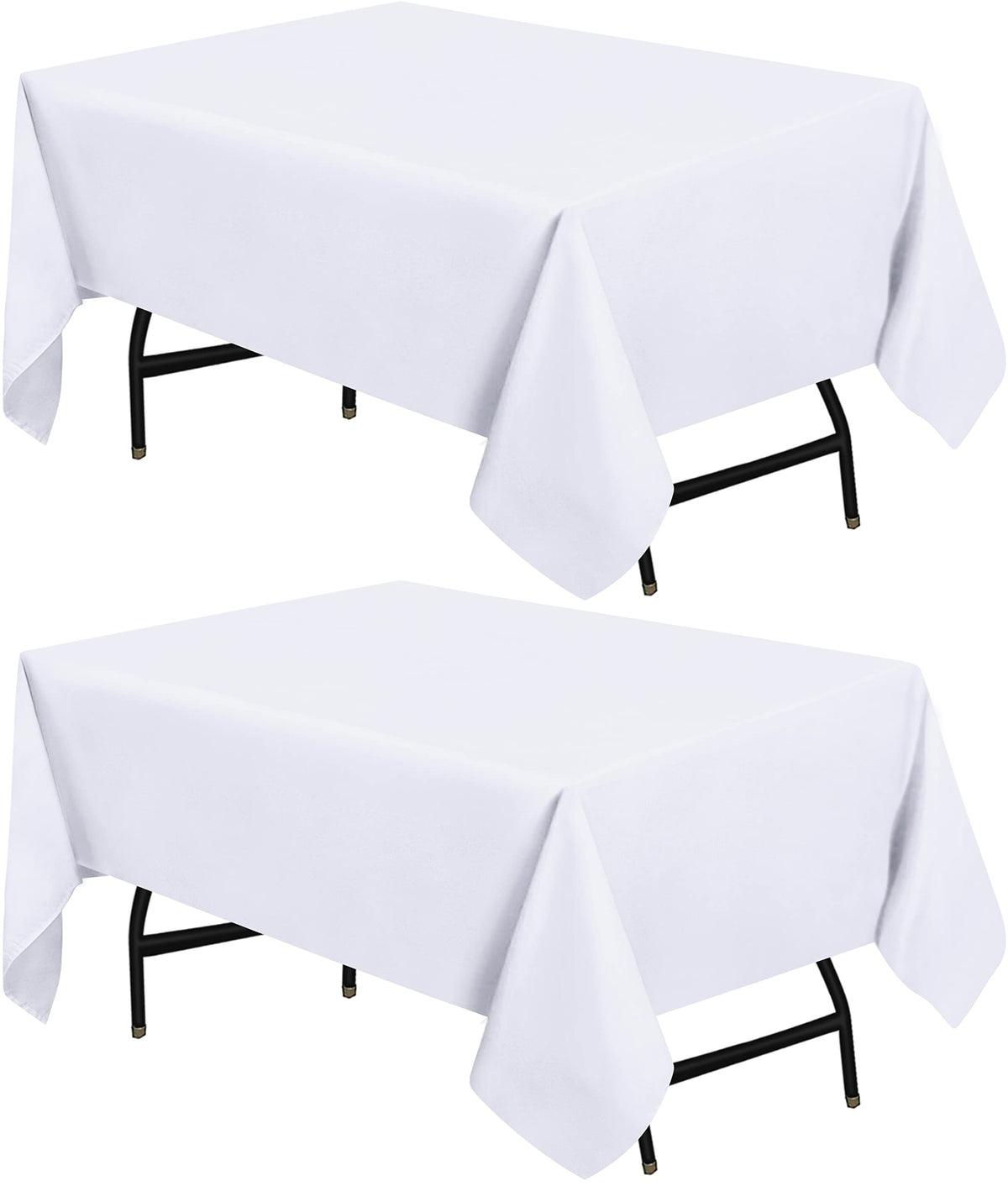 Utopia Kitchen Rectangle Table Cloth 1 Pack [90x132 Inches, White]