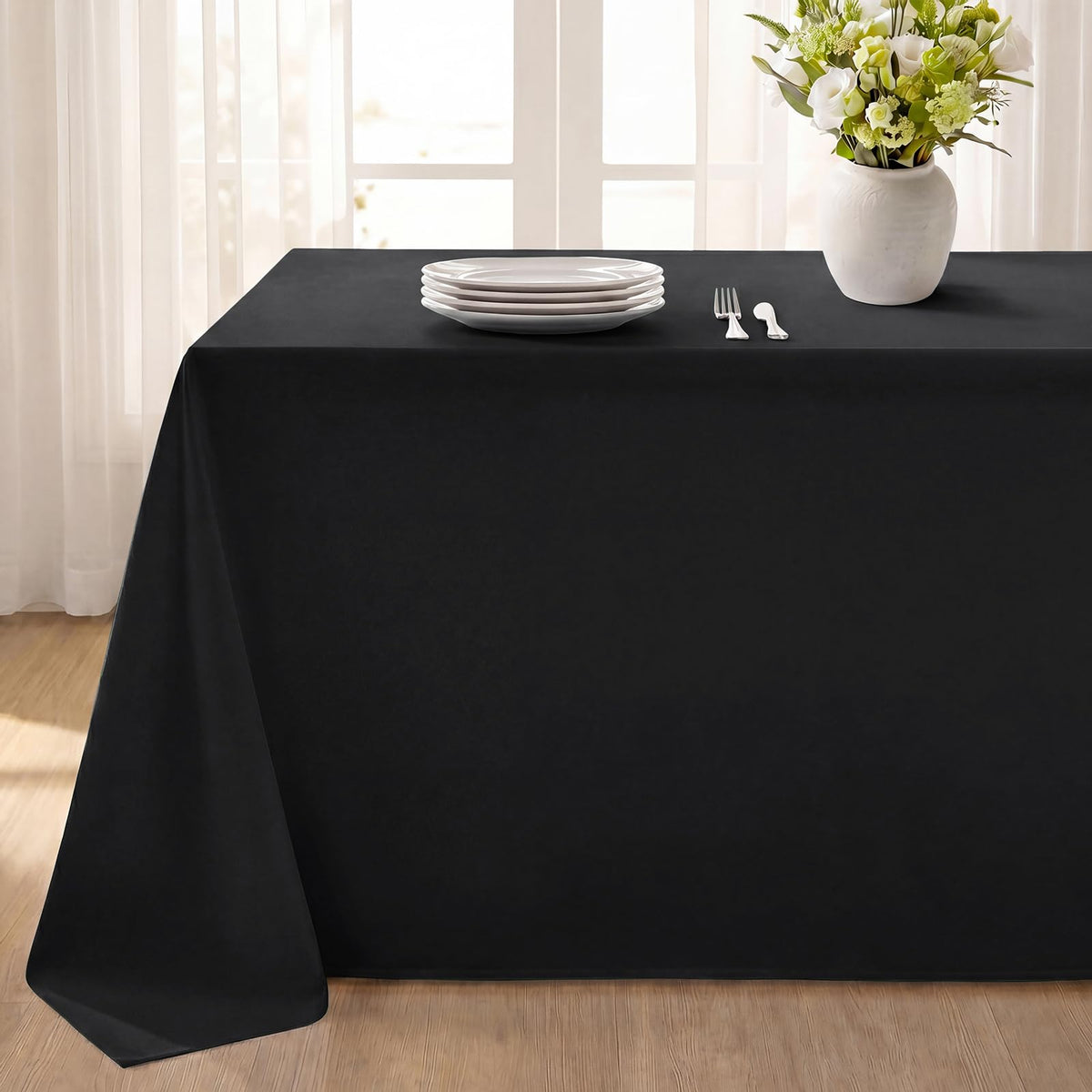 Softalker Orange Tablecloth Rectangle, 60 x 84 Inch