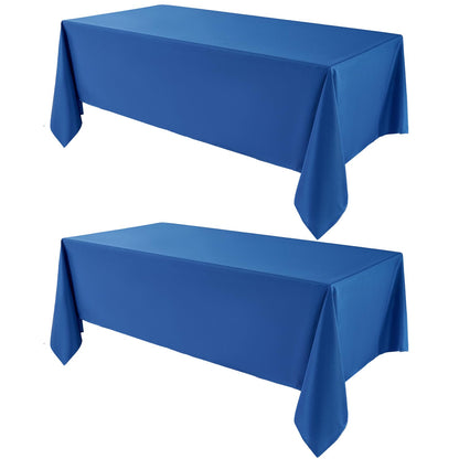 VidaFete Classic Series 10 Pack 90 * 132inch Black Rectangle Tablecloth