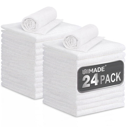 UNIMADE Microfiber Cleaning Cloth, 100PK Commercial Grade Work Rags