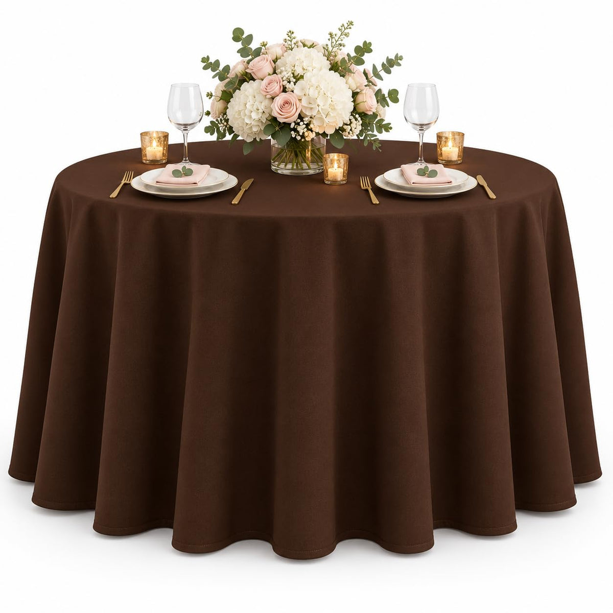 AK TRADING CO. 60 x 102-Inch Rectangular Polyester Tablecloth - Made in USA - Wrinkle-Resistant, Flame Retardant, Durable Party Table Cover, Banquet Tablecloth, Wedding Table Cover - Orange