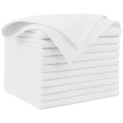 AIDEA Microfiber Cleaning Cloth Blue-50PK,Microfiber Towels for Cars 12×12"