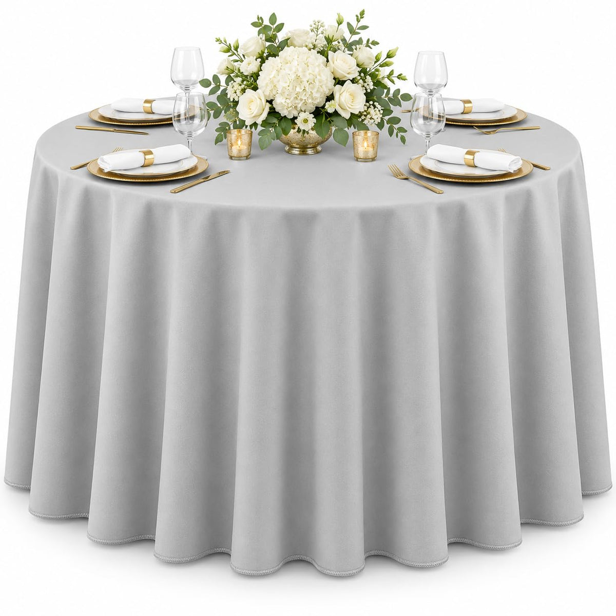 AK TRADING CO. 60 x 102-Inch Rectangular Polyester Tablecloth - Made in USA - Wrinkle-Resistant, Flame Retardant, Durable Party Table Cover, Banquet Tablecloth, Wedding Table Cover - Orange