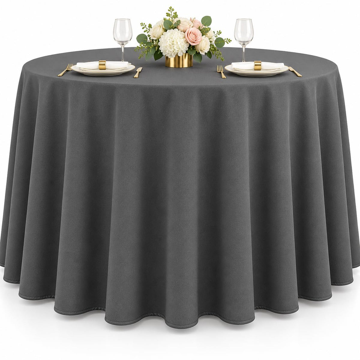 AK TRADING CO. 60 x 102-Inch Rectangular Polyester Tablecloth - Made in USA - Wrinkle-Resistant, Flame Retardant, Durable Party Table Cover, Banquet Tablecloth, Wedding Table Cover - Orange