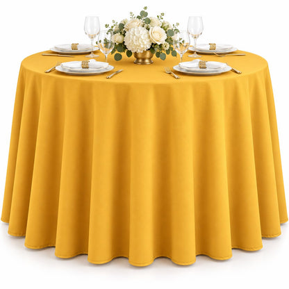 AK TRADING CO. 60 x 102-Inch Rectangular Polyester Tablecloth - Made in USA - Wrinkle-Resistant, Flame Retardant, Durable Party Table Cover, Banquet Tablecloth, Wedding Table Cover - Orange