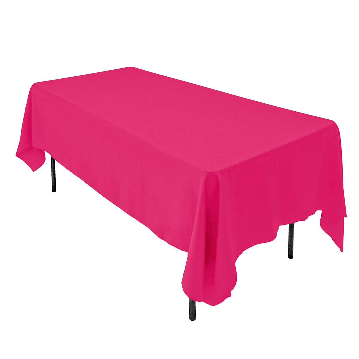 AK TRADING CO. 60 x 102-Inch Rectangular Polyester Tablecloth - Made in USA - Wrinkle-Resistant, Flame Retardant, Durable Party Table Cover, Banquet Tablecloth, Wedding Table Cover - Orange