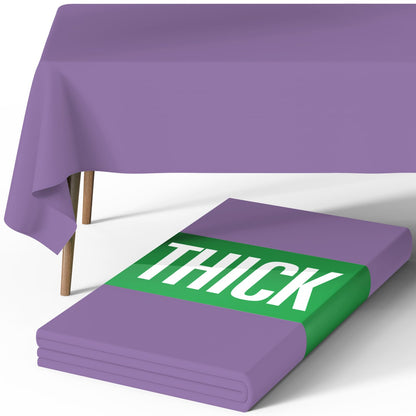 Pureegg Polyester Tablecloth 60" x 84" Reusable & Washable 1 Pack Black