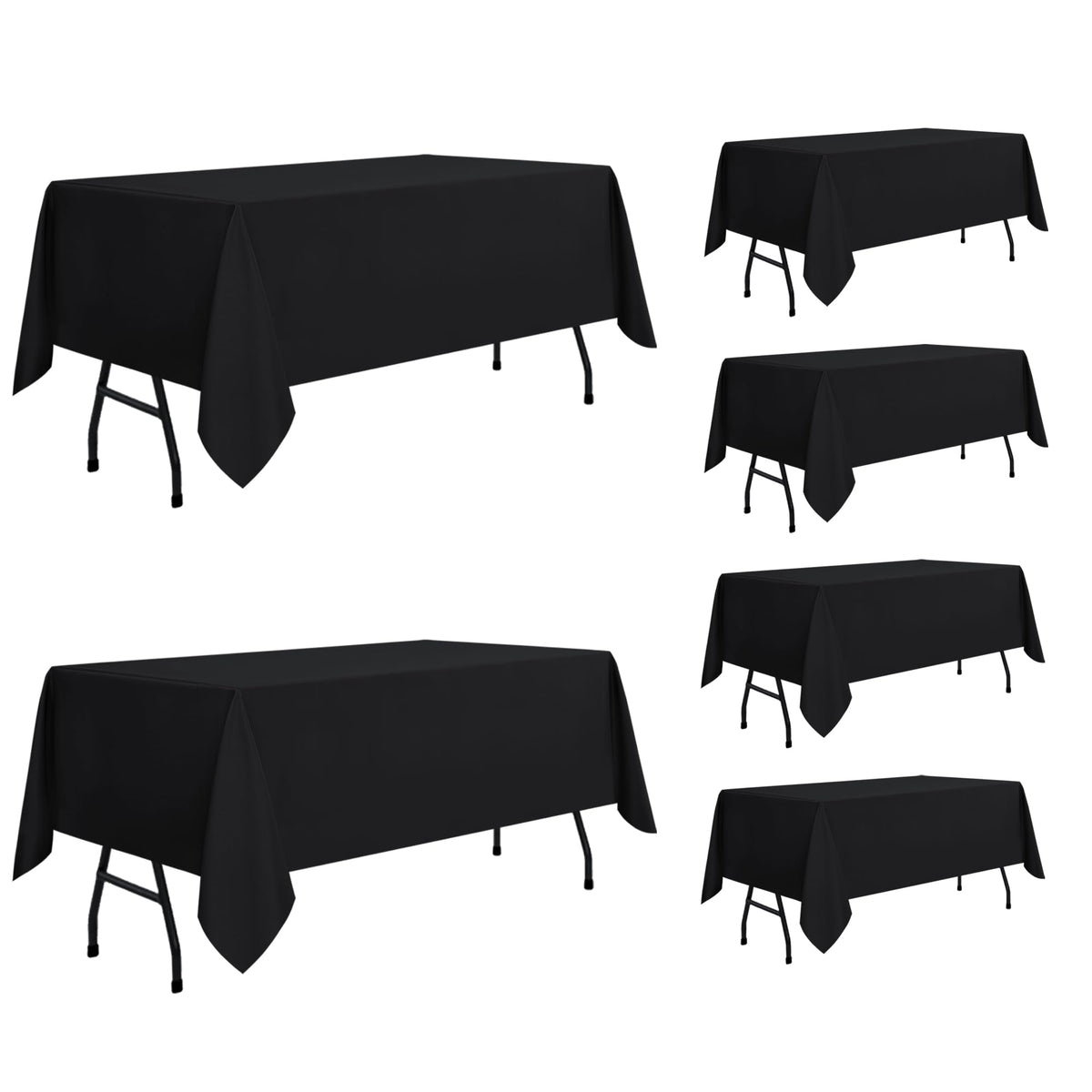 sancua Rectangle Tablecloth, 60 x 84 Inch, White