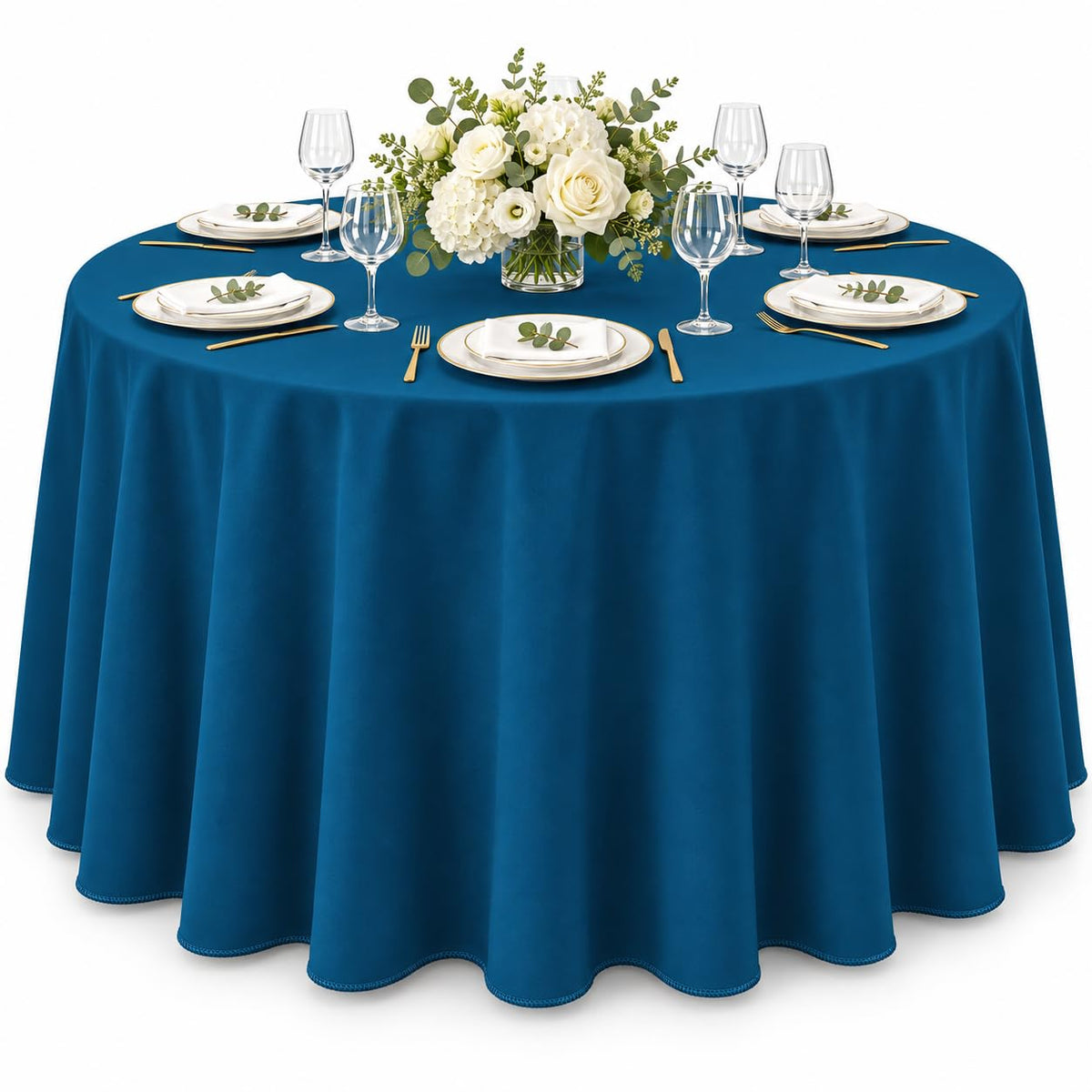 AK TRADING CO. 60 x 102-Inch Rectangular Polyester Tablecloth - Made in USA - Wrinkle-Resistant, Flame Retardant, Durable Party Table Cover, Banquet Tablecloth, Wedding Table Cover - Orange