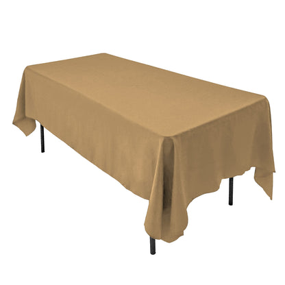 AK TRADING CO. 60 x 102-Inch Rectangular Polyester Tablecloth - Made in USA - Wrinkle-Resistant, Flame Retardant, Durable Party Table Cover, Banquet Tablecloth, Wedding Table Cover - Orange