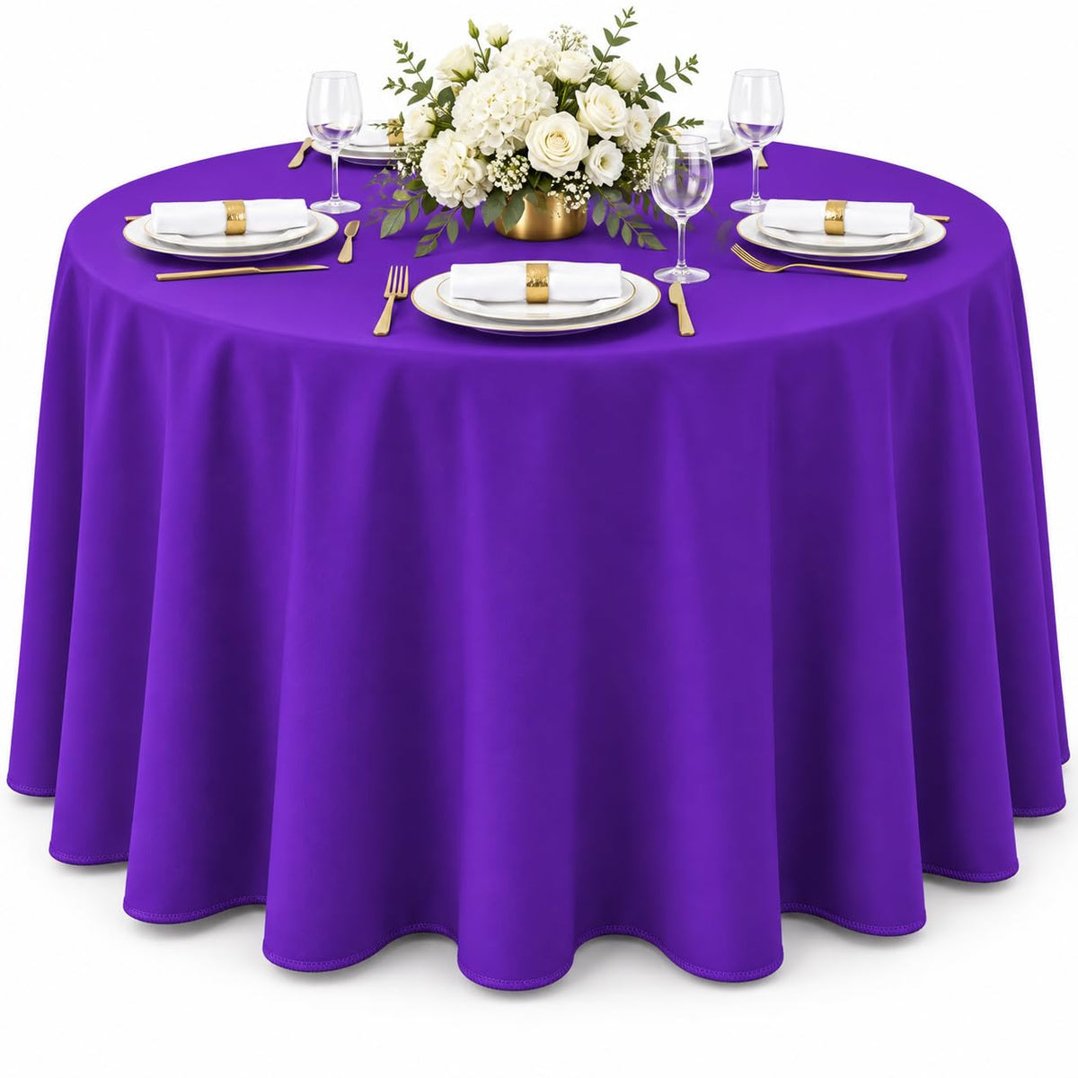 AK TRADING CO. 60 x 102-Inch Rectangular Polyester Tablecloth - Made in USA - Wrinkle-Resistant, Flame Retardant, Durable Party Table Cover, Banquet Tablecloth, Wedding Table Cover - Orange