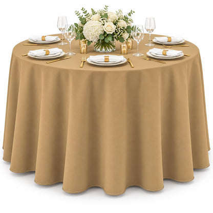 AK TRADING CO. 60 x 102-Inch Rectangular Polyester Tablecloth - Made in USA - Wrinkle-Resistant, Flame Retardant, Durable Party Table Cover, Banquet Tablecloth, Wedding Table Cover - Orange