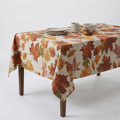 Urban Villa Tabletop Cover Kitchen Dining Tablecloth 100% Cotton Holiday Celebrations Wedding Dinner Parties White Rectangle 60X120 Inches 10-12 Seats Table Cloth