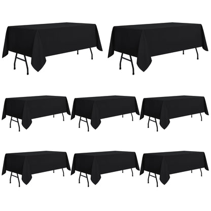 sancua Rectangle Tablecloth, 60 x 84 Inch, White