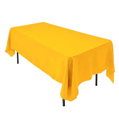 AK TRADING CO. 60 x 102-Inch Rectangular Polyester Tablecloth - Made in USA - Wrinkle-Resistant, Flame Retardant, Durable Party Table Cover, Banquet Tablecloth, Wedding Table Cover - Orange