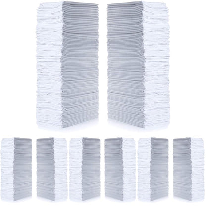 Simpli-Magic Cotton Shop Towels 14"x12" (145 Pack) – Reusable Cleaning Shop Rags for Automobiles, Industries, Garage and Homes (White)