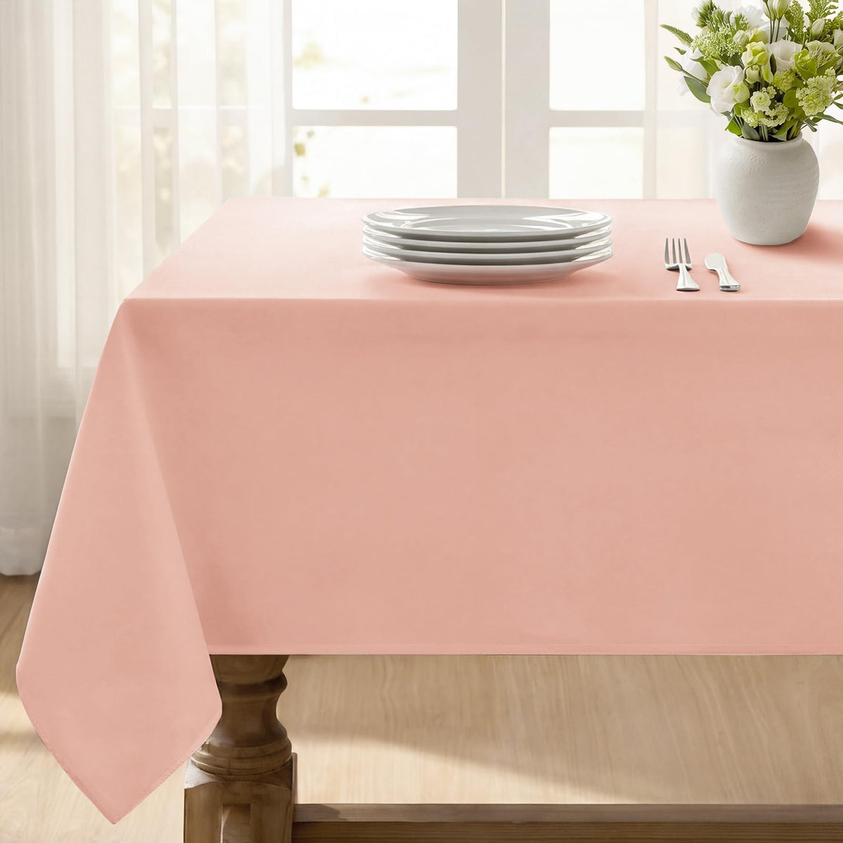 Softalker Orange Tablecloth Rectangle, 60 x 84 Inch