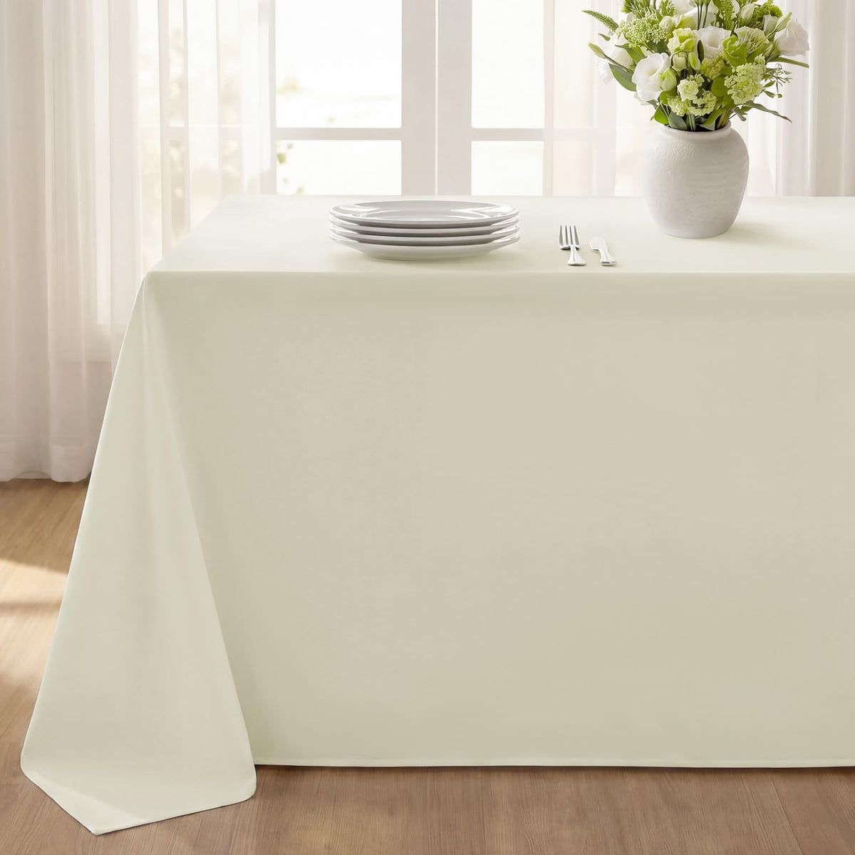 Softalker Orange Tablecloth Rectangle, 60 x 84 Inch