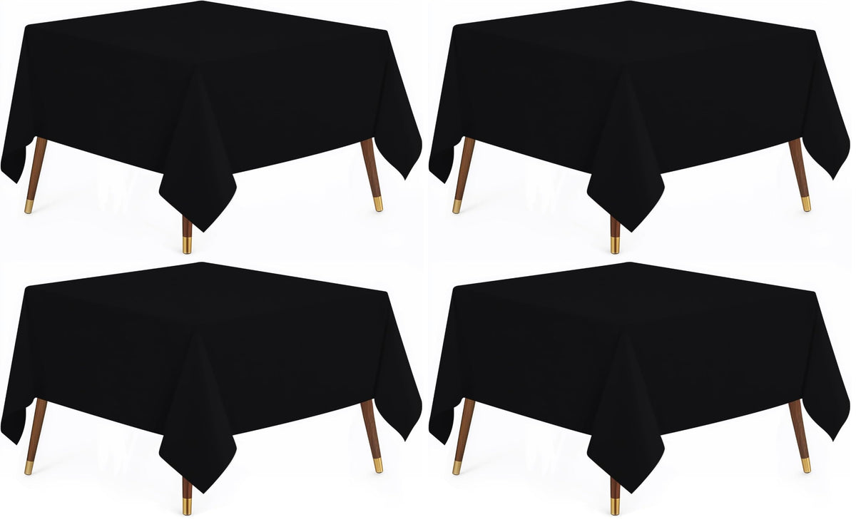 Utopia Kitchen Rectangle Table Cloth 2 Pack [60x102 Inches, Hunter Green]
