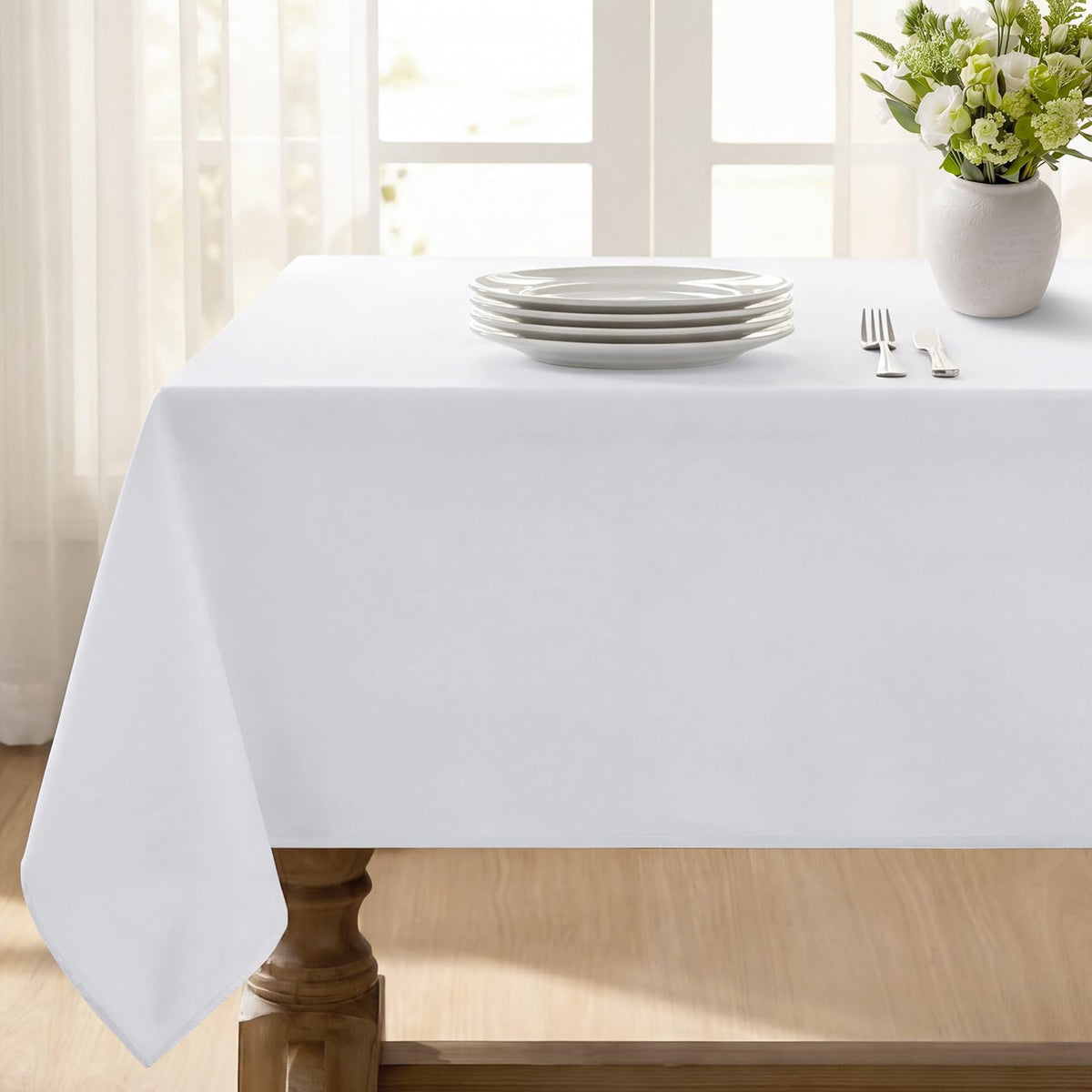 Softalker Orange Tablecloth Rectangle, 60 x 84 Inch