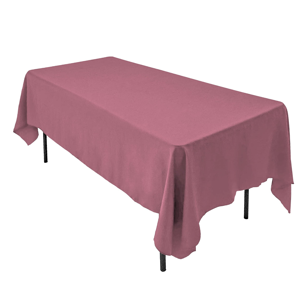 AK TRADING CO. 60 x 102-Inch Rectangular Polyester Tablecloth - Made in USA - Wrinkle-Resistant, Flame Retardant, Durable Party Table Cover, Banquet Tablecloth, Wedding Table Cover - Orange