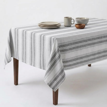 Urban Villa Tabletop Cover Kitchen Dining Tablecloth 100% Cotton Holiday Celebrations Wedding Dinner Parties White Rectangle 60X120 Inches 10-12 Seats Table Cloth