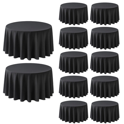 8 Pack White Rectangle Table Cloth 60 x 102 Inch For 6 Foot Tables