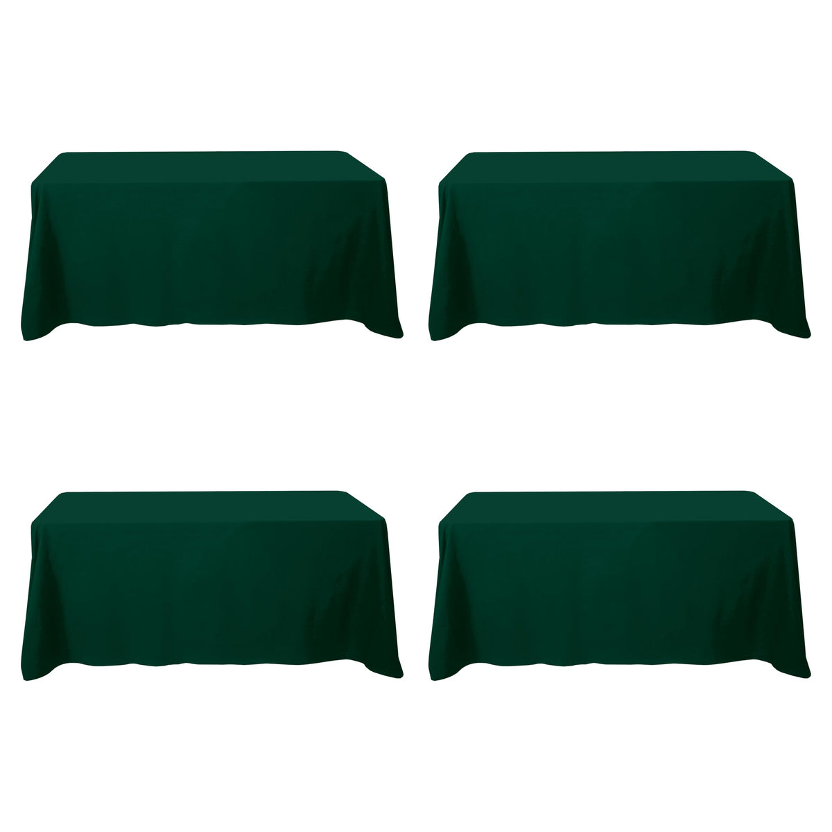 BRILLMAX 6 Pack White Tablecloths 60x126 Inch for 8ft Rectangle Tables