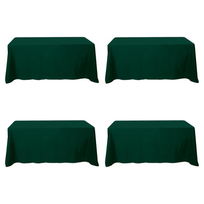 BRILLMAX 6 Pack White Tablecloths 60x126 Inch for 8ft Rectangle Tables