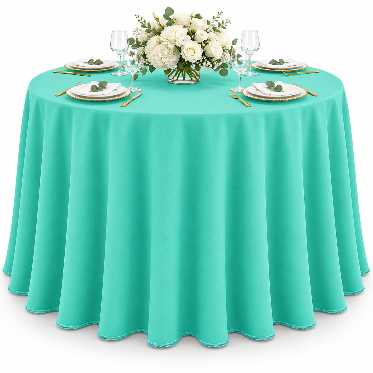 AK TRADING CO. 60 x 102-Inch Rectangular Polyester Tablecloth - Made in USA - Wrinkle-Resistant, Flame Retardant, Durable Party Table Cover, Banquet Tablecloth, Wedding Table Cover - Orange