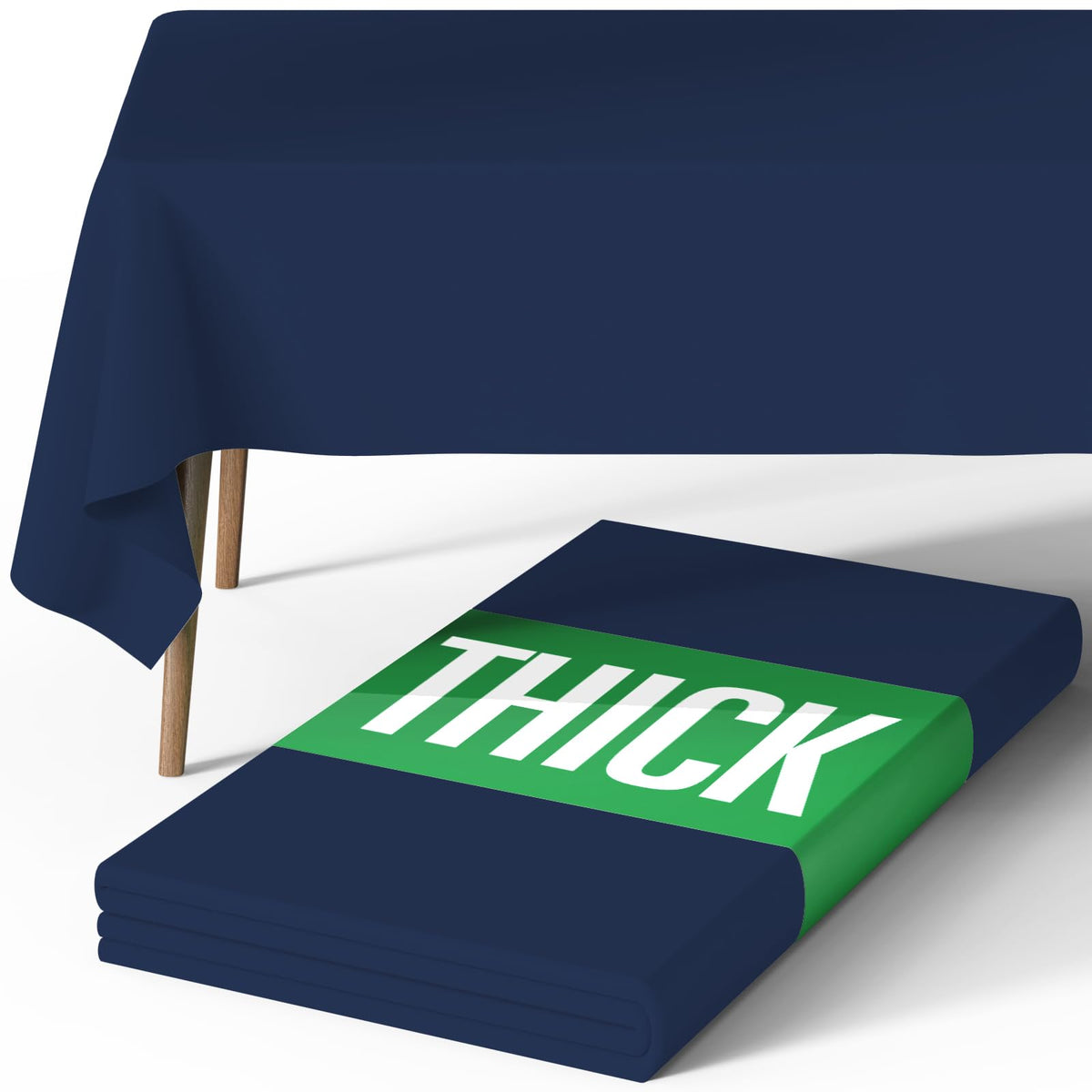 Pureegg Polyester Tablecloth 60" x 84" Reusable & Washable 1 Pack Black
