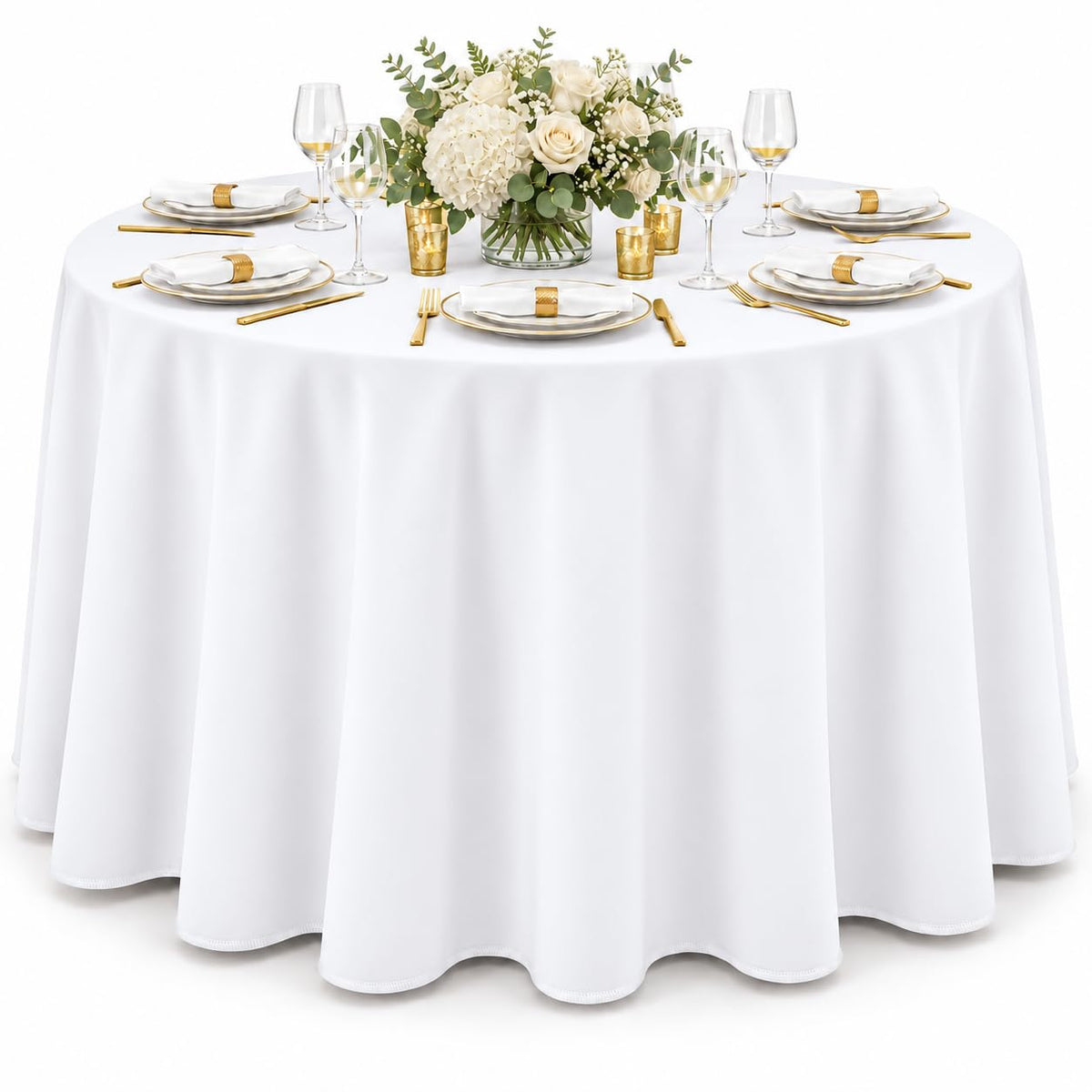 AK TRADING CO. 60 x 102-Inch Rectangular Polyester Tablecloth - Made in USA - Wrinkle-Resistant, Flame Retardant, Durable Party Table Cover, Banquet Tablecloth, Wedding Table Cover - Orange