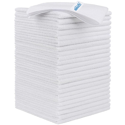 HOMEXCEL 8PK Microfiber Cleaning Cloth, Cleaning Rags for Home, 11.5x11.5in
