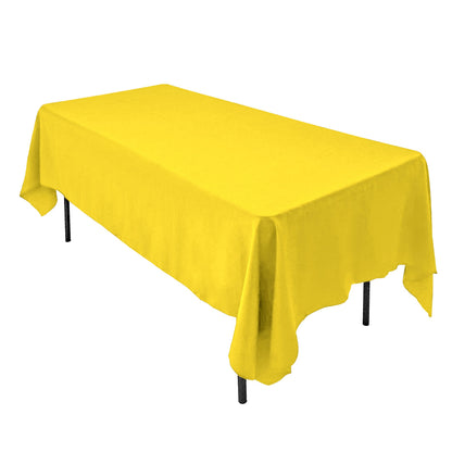 AK TRADING CO. 60 x 102-Inch Rectangular Polyester Tablecloth - Made in USA - Wrinkle-Resistant, Flame Retardant, Durable Party Table Cover, Banquet Tablecloth, Wedding Table Cover - Orange