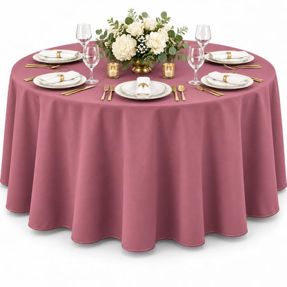 AK TRADING CO. 60 x 102-Inch Rectangular Polyester Tablecloth - Made in USA - Wrinkle-Resistant, Flame Retardant, Durable Party Table Cover, Banquet Tablecloth, Wedding Table Cover - Orange