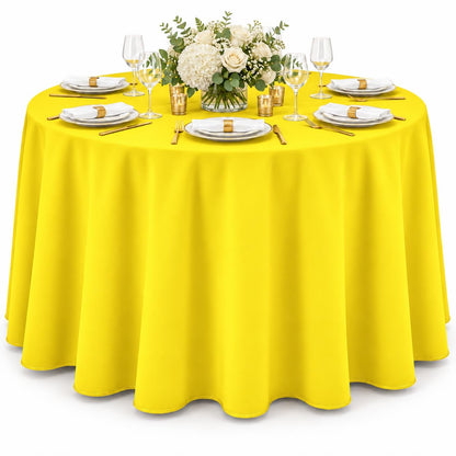 AK TRADING CO. 60 x 102-Inch Rectangular Polyester Tablecloth - Made in USA - Wrinkle-Resistant, Flame Retardant, Durable Party Table Cover, Banquet Tablecloth, Wedding Table Cover - Orange