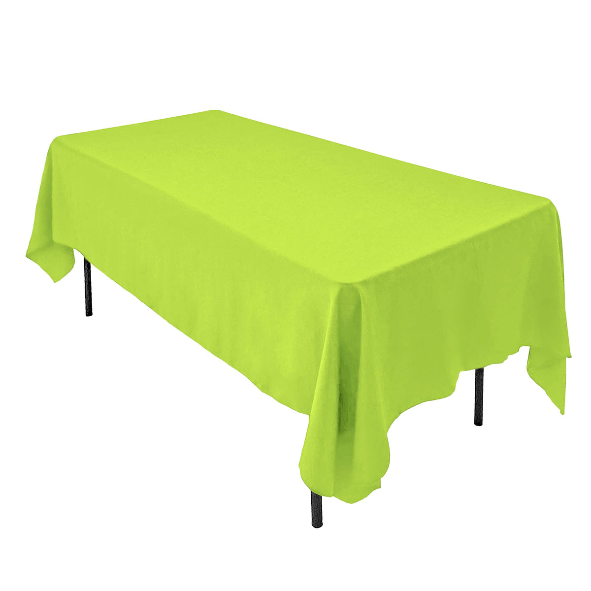 AK TRADING CO. 60 x 102-Inch Rectangular Polyester Tablecloth - Made in USA - Wrinkle-Resistant, Flame Retardant, Durable Party Table Cover, Banquet Tablecloth, Wedding Table Cover - Orange