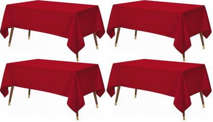Utopia Kitchen Rectangle Table Cloth 1 Pack [90x132 Inches, White]